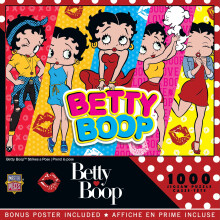 Betty Boop - Puzzle da 1000 pezzi Strike a Pose - Puzzle con grafica vivace e pezzi durevoli - Attivit? divertenti per tutta la famiglia, sfida c