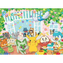 Buffalo Games - Pokemon - Happy Cafe - Legpuzzel van 1000 stukjes voor volwassenen - Uitdagende puzzel Perfect voor game-avonden - Afgewerkt formaat