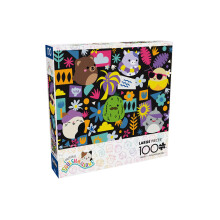 Buffalo Games - Squishmallows - Color Pop - Puzzle da 100 pezzi per famiglie - Puzzle impegnativo perfetto per le serate di gioco - La dimensione