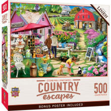 MasterPieces Puzzle da 550 Pezzi per Adulti, Famiglie o Giovani - Vigneti con Mulino in Pietra - 18""x24""