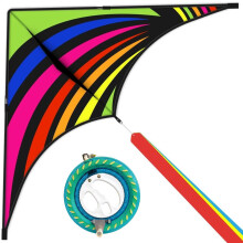 Mint's Colorful Life 60'' Delta-drage med 7,1 tommer Reel Winder Letflyvende drager & dragestrengspole til b?rn og voksne Bedste stranddragers?t