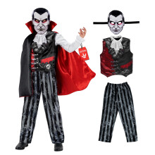 Fantasia de Vampiro Malvado para Rapazes com Máscara - Fantasias de Halloween
