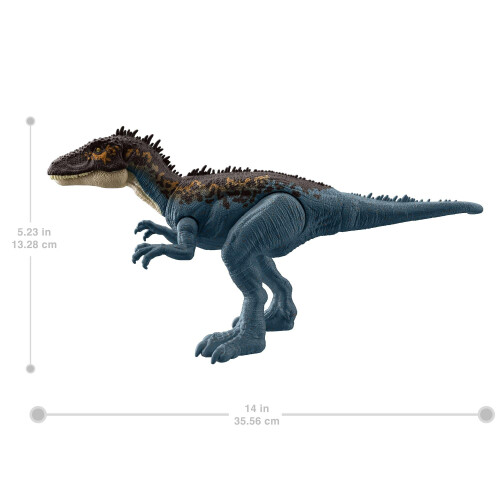 Mattel Mattel Jurassic World Mega Destroyers Δράκος Σαυρόποδος, Μπλε Δεινόσαυρος με Κίνηση Επίθεσης 2