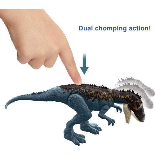 Mattel Mattel Jurassic World Mega Destroyers Δράκος Σαυρόποδος, Μπλε Δεινόσαυρος με Κίνηση Επίθεσης 1