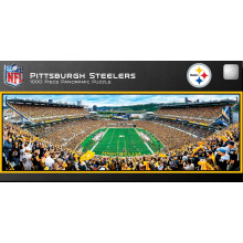 MasterPieces Puzzle sportivo da 1000 pezzi - NFL Pittsburgh Steelers Endzone View panoramico - 13""""x39""""