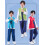 Conjunto Tradicional Coreano Dolbok para Rapazes (Vermelho, 6-7 Anos) 3