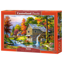 CASTORLAND Puzzle 500 pièces, Old Sutters Mill, Nook Charmant, Étang, Campagne, Puzzles Adultes, Castorland B-52691