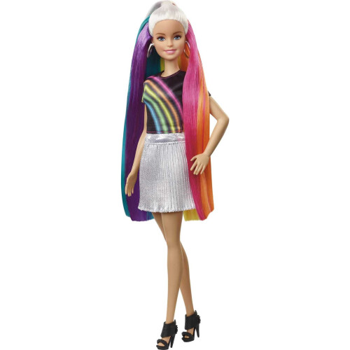 Barbie Barbie FXN96 Rainbow Sparkle Hair Doll