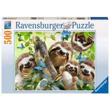 Ravensburger Sloth Selfie Puzzel | Unieke 500 Stuk Puzzel voor Kinderen en Volwassenen | Softclick Technologie