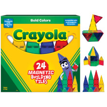 CreateOn Crayola Bold Magnetic Flis Bygges?t til B?rn Magnetiske Fliser B?rne Byggeleget?j STEM og Montessori Leget?j til drenge og piger i alder
