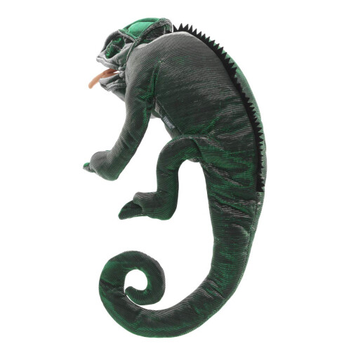 Folkmanis Chameleon Hand Puppet Dark Green 1