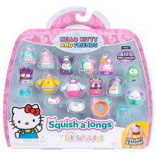Squish-a-longs Hello Kitty en Vrienden Droomland Mini-Squish + Accessoire 12-Pack