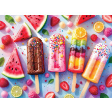 Springbok Summer Treats 500-delige puzzel voor volwassenen - Leuke zomerpuzzel voor feesten en familiebijeenkomsten