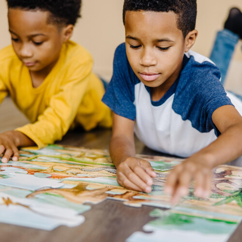 Melissa & Doug Land of Dinosaurs Floor Puzzle 1