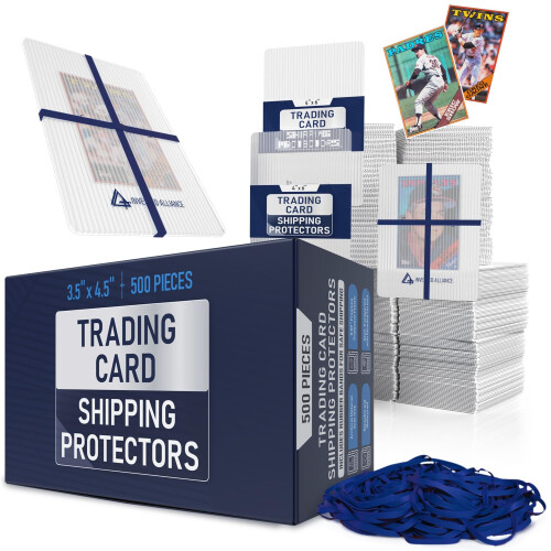 Premium Bundle Versandprotektor für Trading Cards mit Gummibändern
