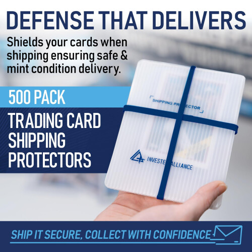Premium Bundle Versandprotektor für Trading Cards mit Gummibändern 1