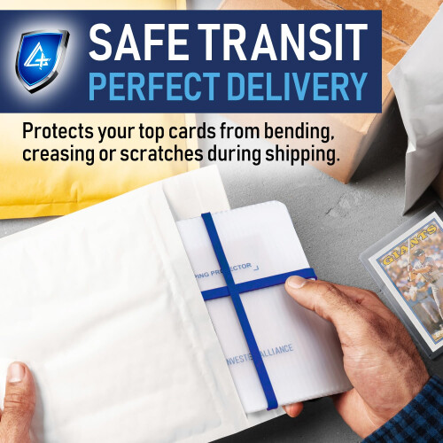 Premium Bundle Versandprotektor für Trading Cards mit Gummibändern 2