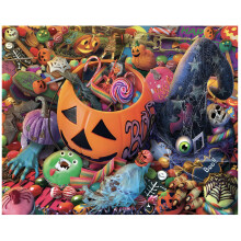 Quebra-Cabeça de Halloween White Mountain 1000 Peças para Outono