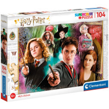 Clementoni 25712, Puzzle Supercolor Harry Potter per bambini - 104 pezzi, 25 x 34.3 x 3.5 cm