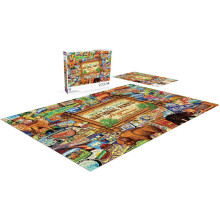 Buffalo Games - Kate Ward Thacker - Collage van onze nationale parken - Legpuzzel van 2000 stukjes voor volwassenen - Uitdagende puzzel Perfect voor