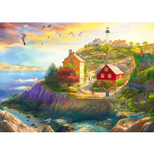 Wonder Forge Goat Hill Lighthouse Puzzle da 1000 pezzi per adulti | Pezzi unici e perfettamente aderenti | Immagini divertenti e vivaci | Esclusi