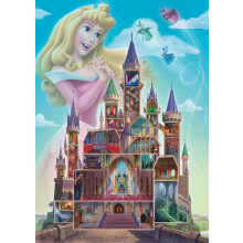 12000266 - Disney Castles: Aurora - 1000 pieces jigsaw puzzle – Puzzle for adults and kids age 14 years up, disney jigsaw, disney gifts