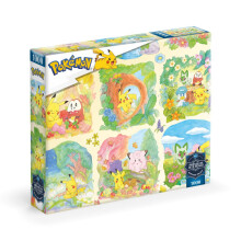 Buffalo Games - Sapphire Select - Pokemon - Pokemon panoramici - Puzzle da 1000 pezzi - Impegnativo e divertente - Tabellone puzzle con nucleo bl