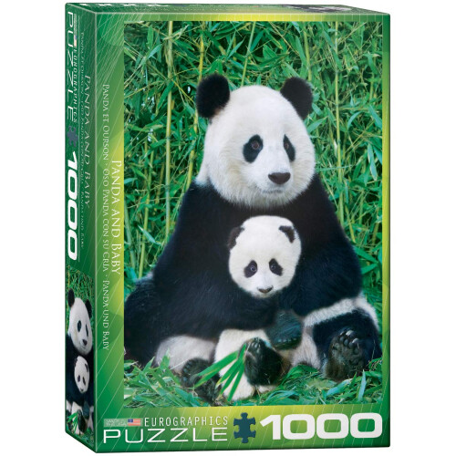 EuroGraphics Puzzle Panda et Bébé 1000 Pièces, Multicolore, 6000-0173