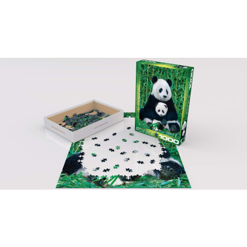 EuroGraphics Puzzle Panda et Bébé 1000 Pièces, Multicolore, 6000-0173 2