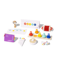 K?rlig | Musiks?ttet | 6 Montessori musikinstrumenter og rytmebog | P?dagogisk leget?j til sm?b?rn og f?rskoleb?rn | Enkle sange og spillevejledn