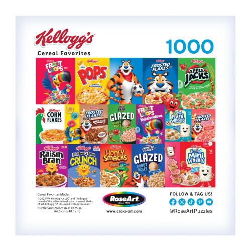 RoseArt - Kellogg's - Cereal Favourites Modern - Puzzle da 1000 pezzi 1