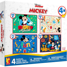Buffalo Games - Multipack voor kinderen van 4 x 1 - Multipack voor Disney Classic Kids met licentie - Legpuzzel met meerdere stukjes voor volwassenen