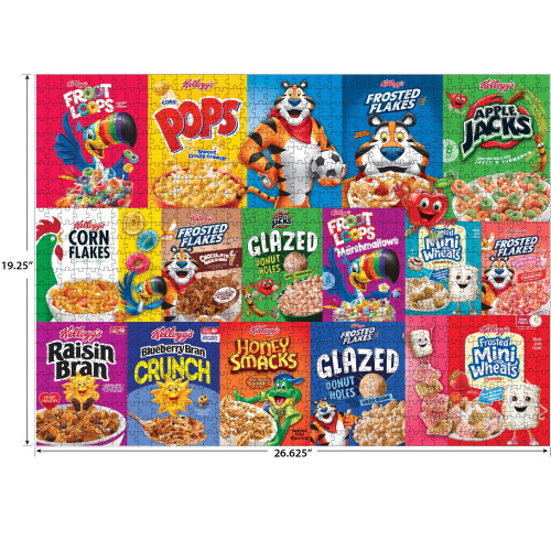 RoseArt - Kellogg's - Cereal Favourites Modern - Puzzle da 1000 pezzi 2