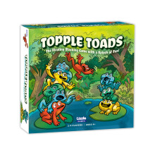 The Uzzle Topple Toads - Leuk en competitief stapelspel - Boeiend evenwichtsbordspel - Eindeloos gelach en opwinding -2-4 spelers