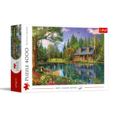 Trefl Afternoon Idyll Puzzle da 4000 Pezzi Stampa Rossa 54"x38" Puzzle Creativo Classico per Adulti e Bambini