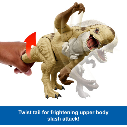Mattel Jurassic World - Bewegliche Figur Distortus rex Ultimativer Kampf - 56 cm - JGB58 2