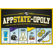 Late For The Sky: App State-Opoly - Familiebordspel met Appalachian State University-thema Opoly-stijl Traditioneel of 1 uur versie Leeftijd 8+ 2-6 s