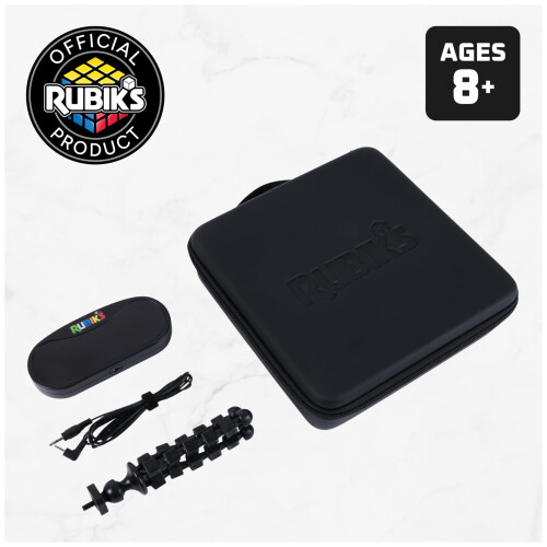 Mini display timer e supporto per cubo di Rubik, include custodia, dispositivo di visualizzazione trasparente e supporto regolabile per esercizi 1