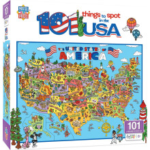 MasterPieces 101 dingen om te spotten in de VS 100-delige kinderpuzzel