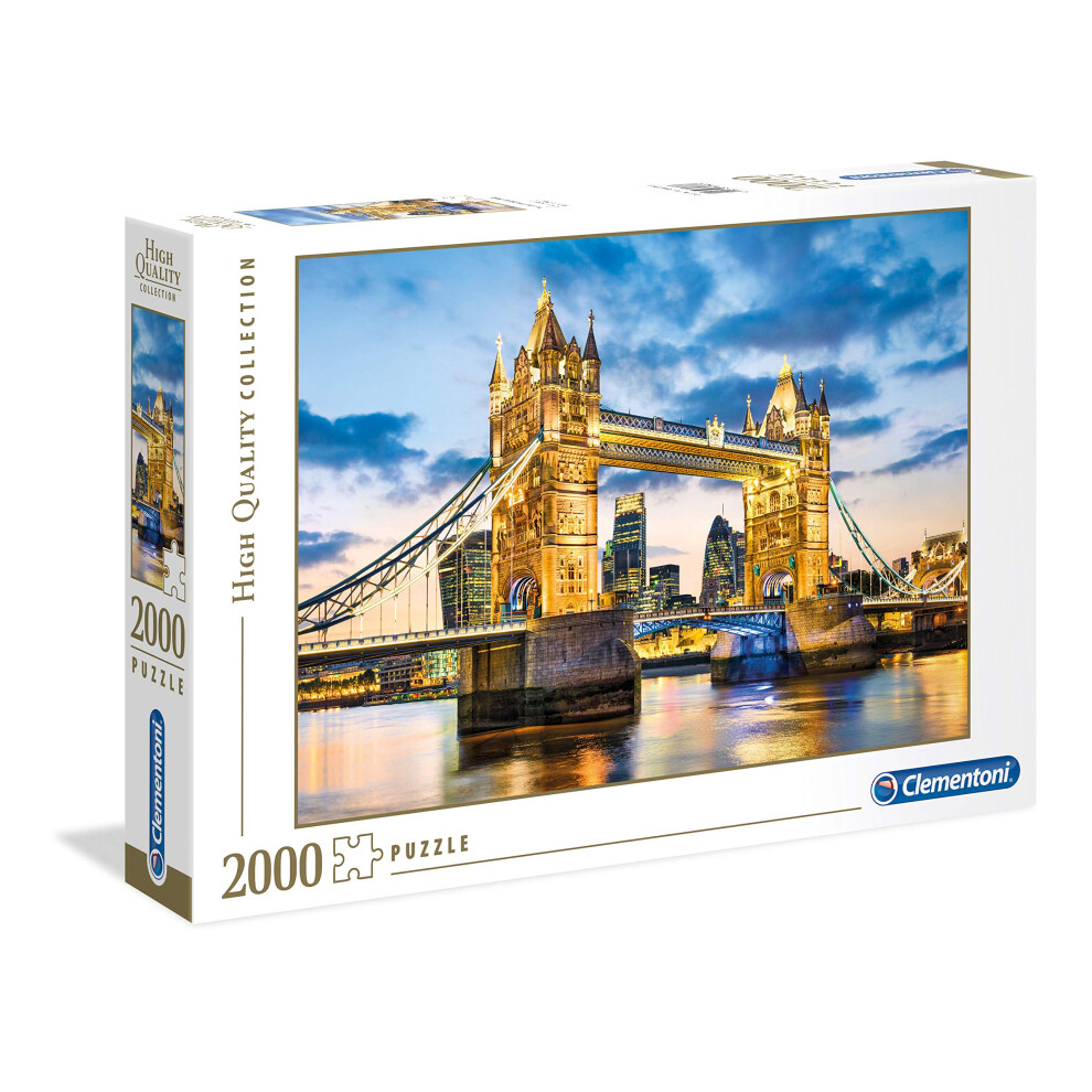 New Clementoni Tower Bridge At Dusk High Quality Jigsaw Puzzle (2000 Pieces) 32563