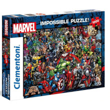 Clementoni 39411 Clementoni-39411-Impossible Puzzle-Marvel-1000 Pieces, Multi-Colour