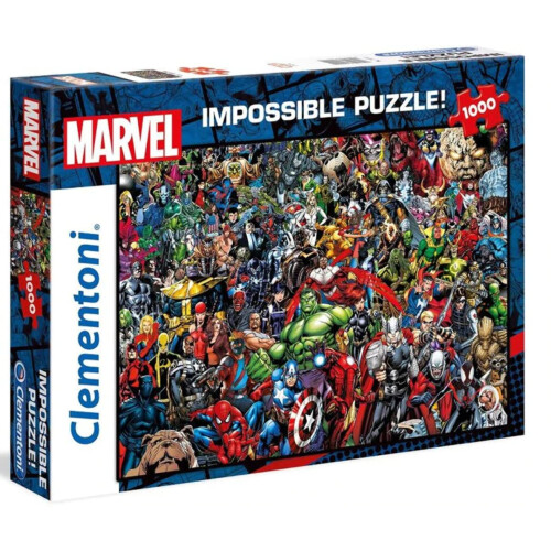 Clementoni Clementoni 39411 Clementoni-39411-Impossible Puzzle-Marvel-1000 Pieces, Multi-Colour