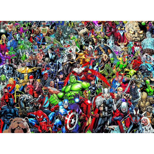 Clementoni Clementoni 39411 Clementoni-39411-Impossible Puzzle-Marvel-1000 Pieces, Multi-Colour 1