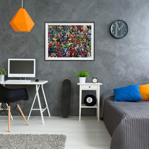 Clementoni Clementoni 39411 Clementoni-39411-Impossible Puzzle-Marvel-1000 Pieces, Multi-Colour 2