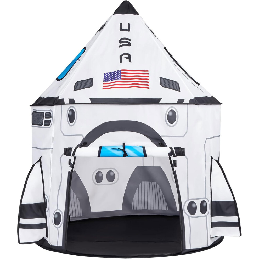 JOYIN Rocket Ship Play Tent Pop up Play Tent Kids Indoor Outdoor Spaceship Playhouse Tent Set-image-OPC-PC5WNBC-NEW