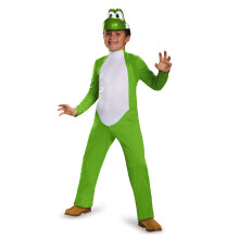 Kostium Yoshi Deluxe Oficjalny kostium Nintendo Super Mario, rozmiar dziecięcy, średni (7-8)