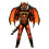 Costume da drago Morph Lava per ragazzi M 1