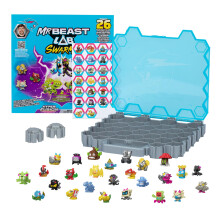 MRBEAST LAB MrBeast Hive Collector Pack Holds 70+ Micro Beasts, with 26 Micro Beasts Including 2 Exclusive Glow-in-The-Dark Swarms, 26 Stickers and 2