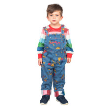 Fantasia de Criança Chuckie Good Guy Camisa de Manga Longa e Macacão Halloween
