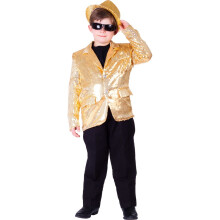 Giacca Dress Up America con paillettes per bambini - Giacca da festa con paillettes per ragazzi - Costume da smoking da ballo